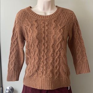 J Crew Cable Knit Alpaca Wool Sweater